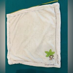 Koala Baby Embroidered Baby Blanket Plush Lovey Monkey Soft 27 X 27" Beige